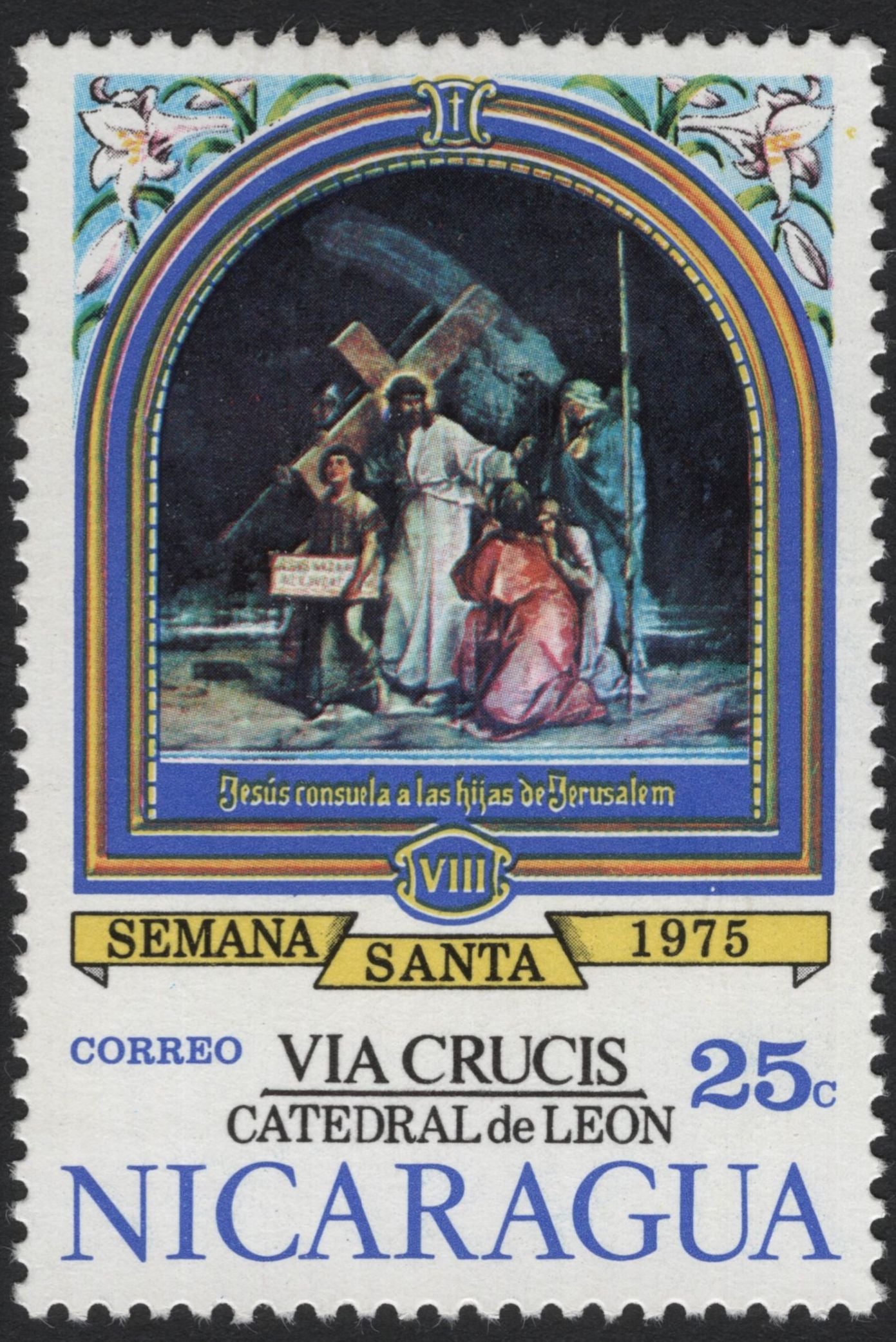 SCG5318 - Nicaragua 1975 – Via Crucis, Catedral de León (Holy Week Issue)