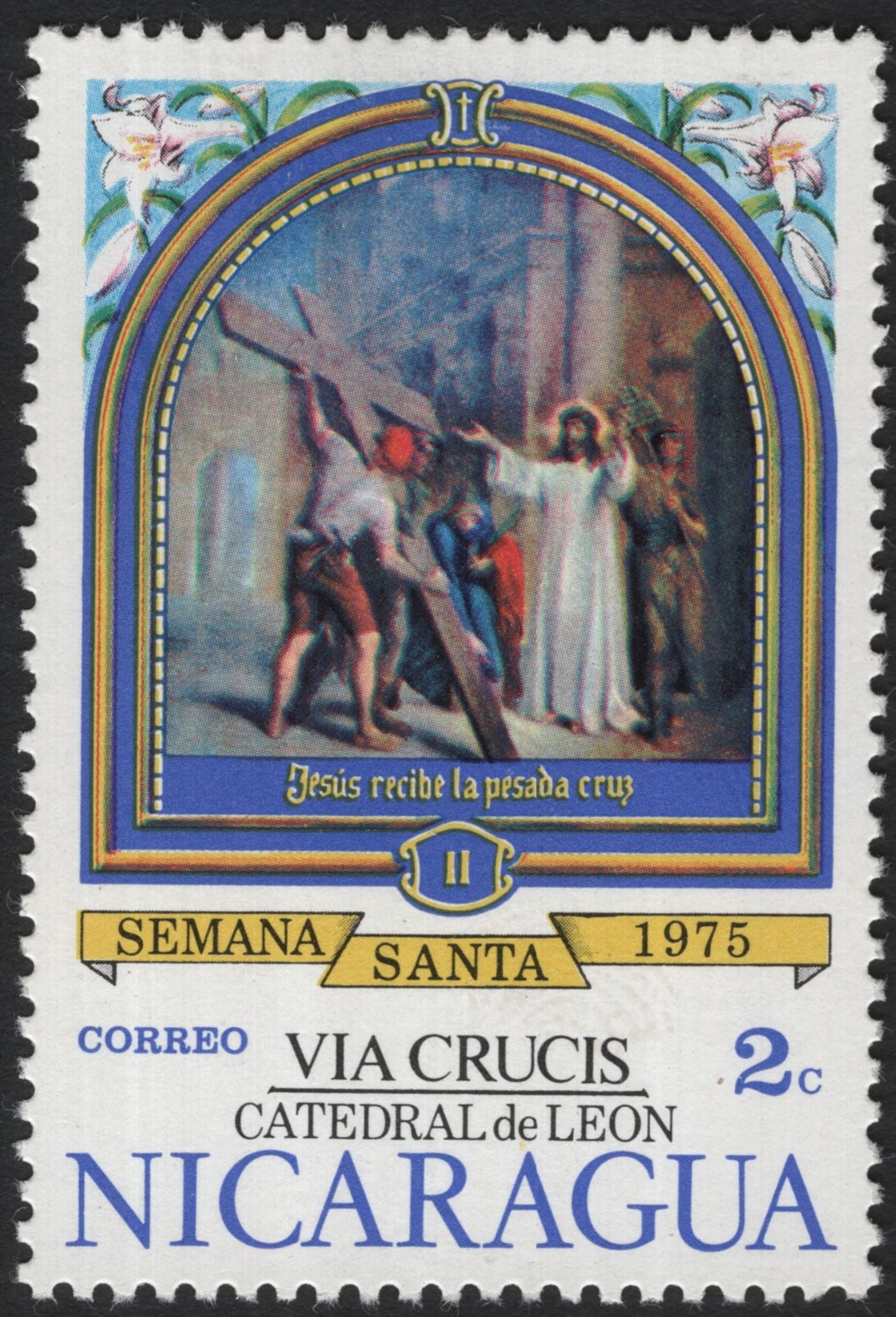 SCG5318 - Nicaragua 1975 – Via Crucis, Catedral de León (Holy Week Issue)