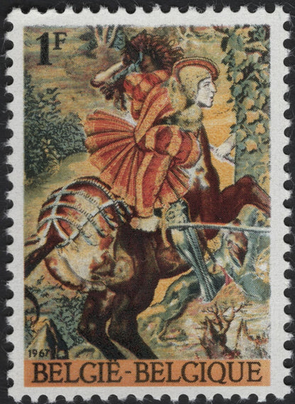 SCG5314 - Belgium 1967 – Medieval Tapestries (Knights on Horseback)