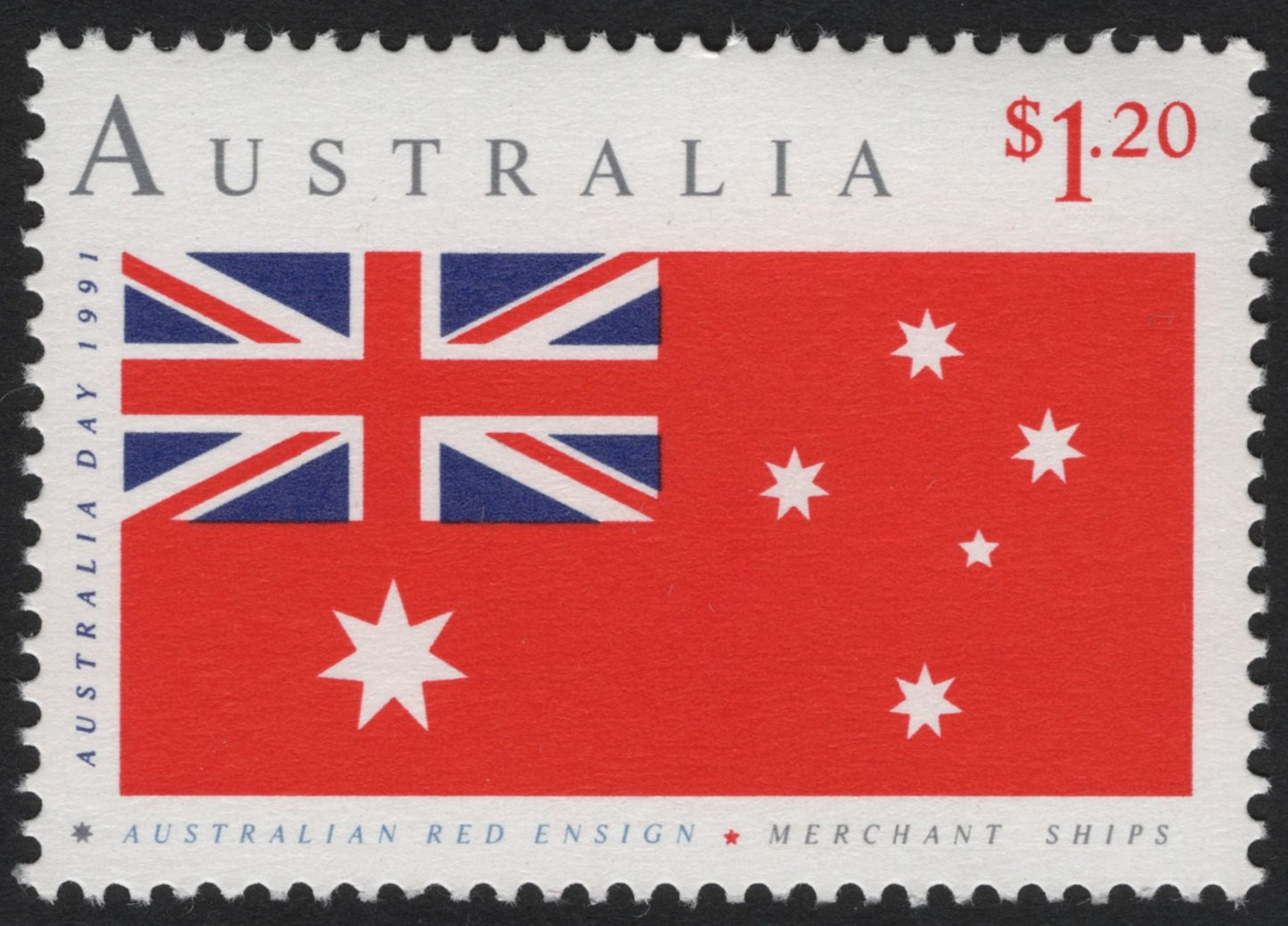 SCG5340 - Australia 1991 – Australian Red Ensign $1.20