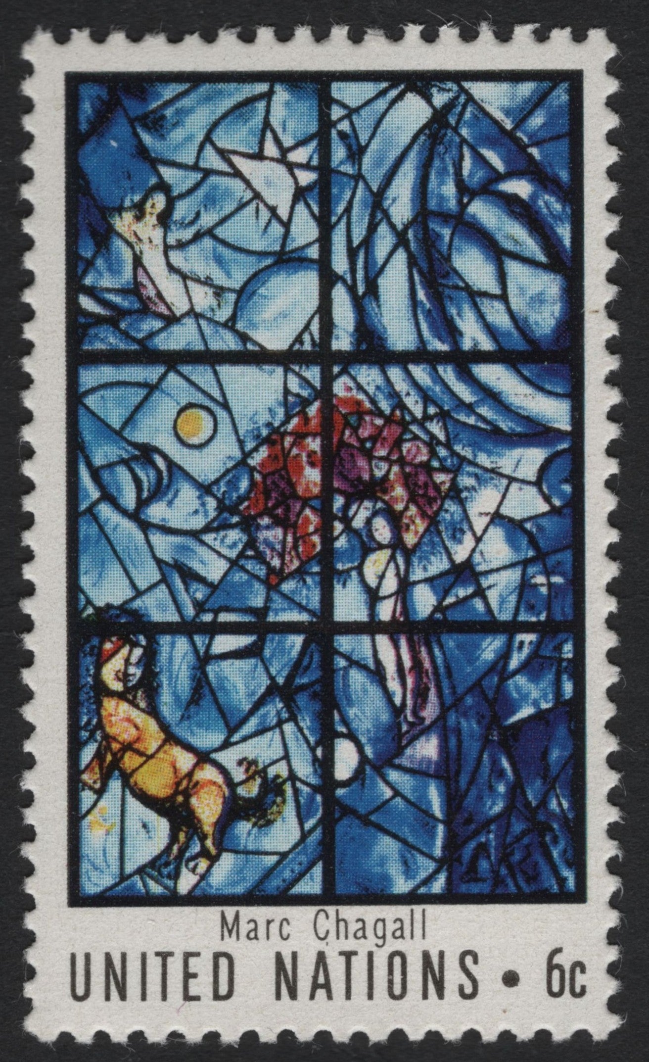 SCG5359 - United Nations 6¢ – Marc Chagall Stained Glass Window (1973)