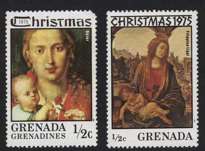 SCG5320 - Grenada & Grenada Grenadines 1975 Christmas Stamps – Madonna and Child