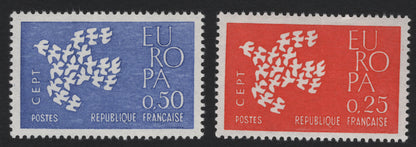 SCG5324 - France 1961 Europa (CEPT) Issue – 0.25F & 0.50F