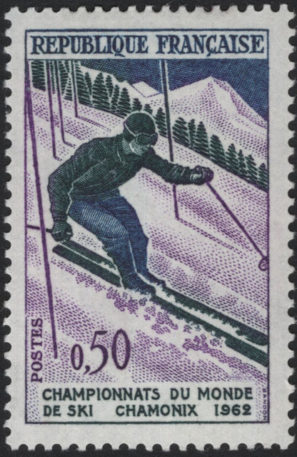SCG5325 - France 1962 Chamonix Ski World Championships Stamps