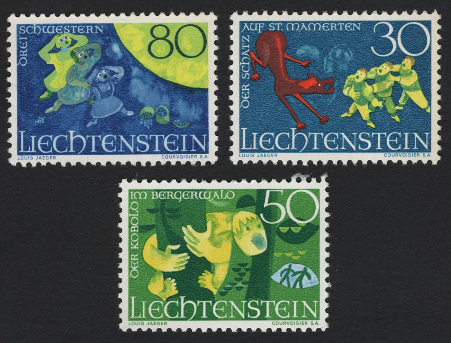 SCG5326 - Liechtenstein 1969 Folklore Legends Set