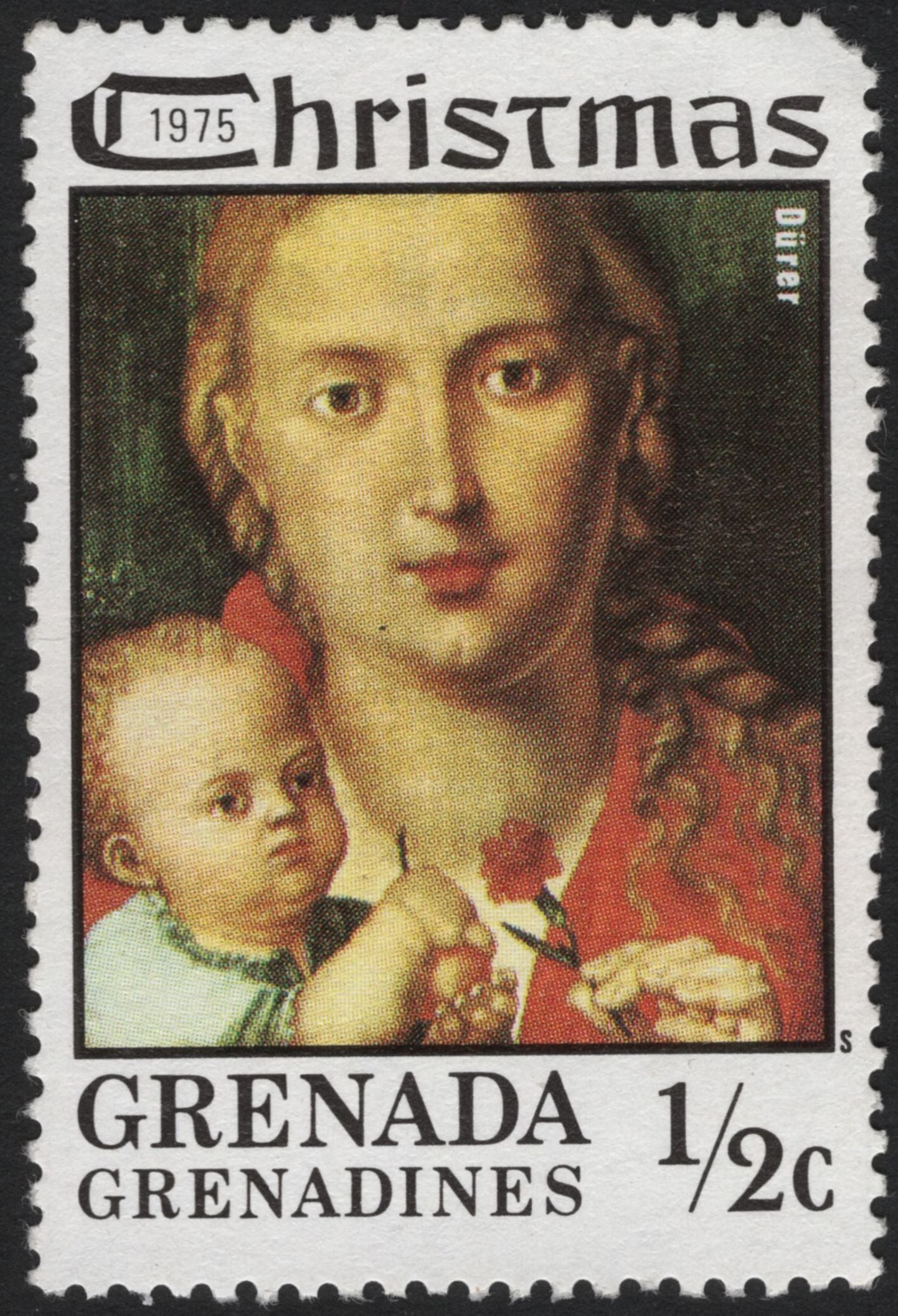 SCG5320 - Grenada & Grenada Grenadines 1975 Christmas Stamps – Madonna and Child