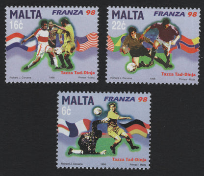 SCG5322 - Malta 1998 – France World Cup Football (Franza ’98) Stamps