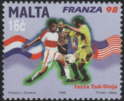 SCG5322 - Malta 1998 – France World Cup Football (Franza ’98) Stamps