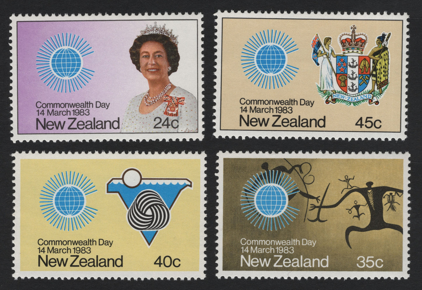 SCG5387 - New Zealand Commonwealth Day 1983 Stamp Set