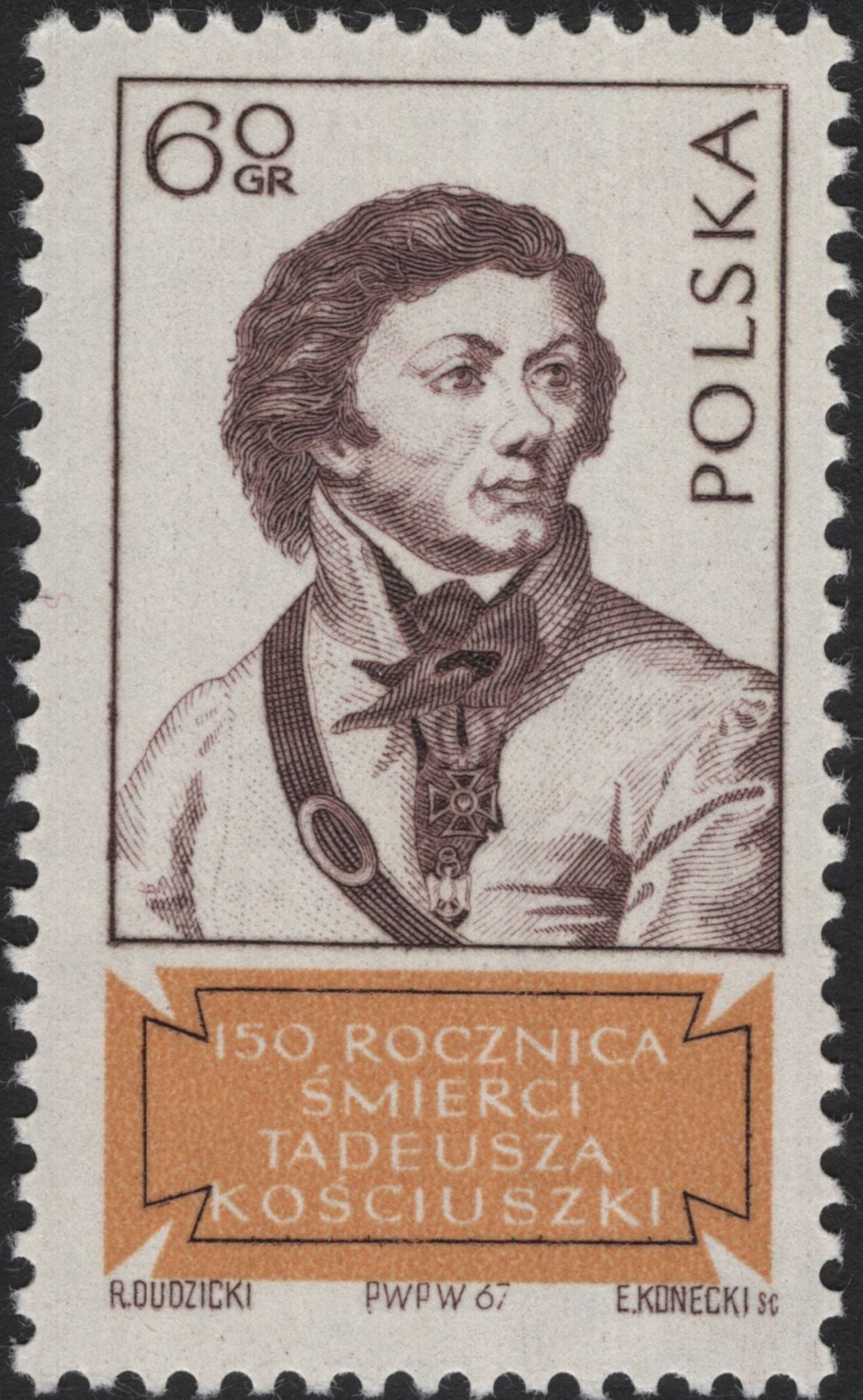 SCG5391 - Poland 1967 – 150th Anniversary of Tadeusz Kościuszko’s Death