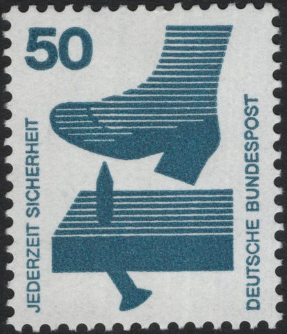 SCG5401 - Germany 1971 – “Safety at All Times” (Worker & Road Safety Stamps)