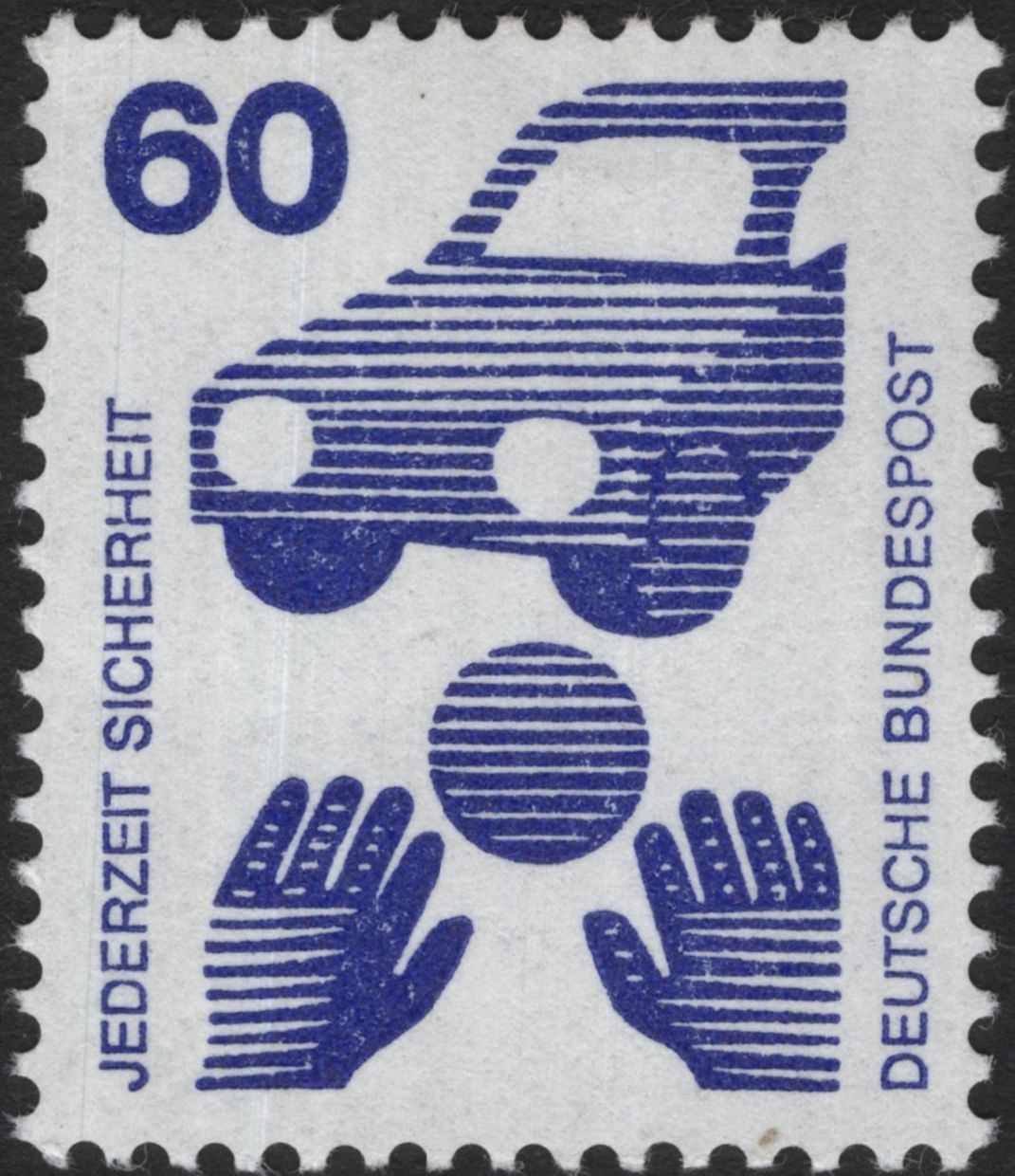 SCG5401 - Germany 1971 – “Safety at All Times” (Worker & Road Safety Stamps)