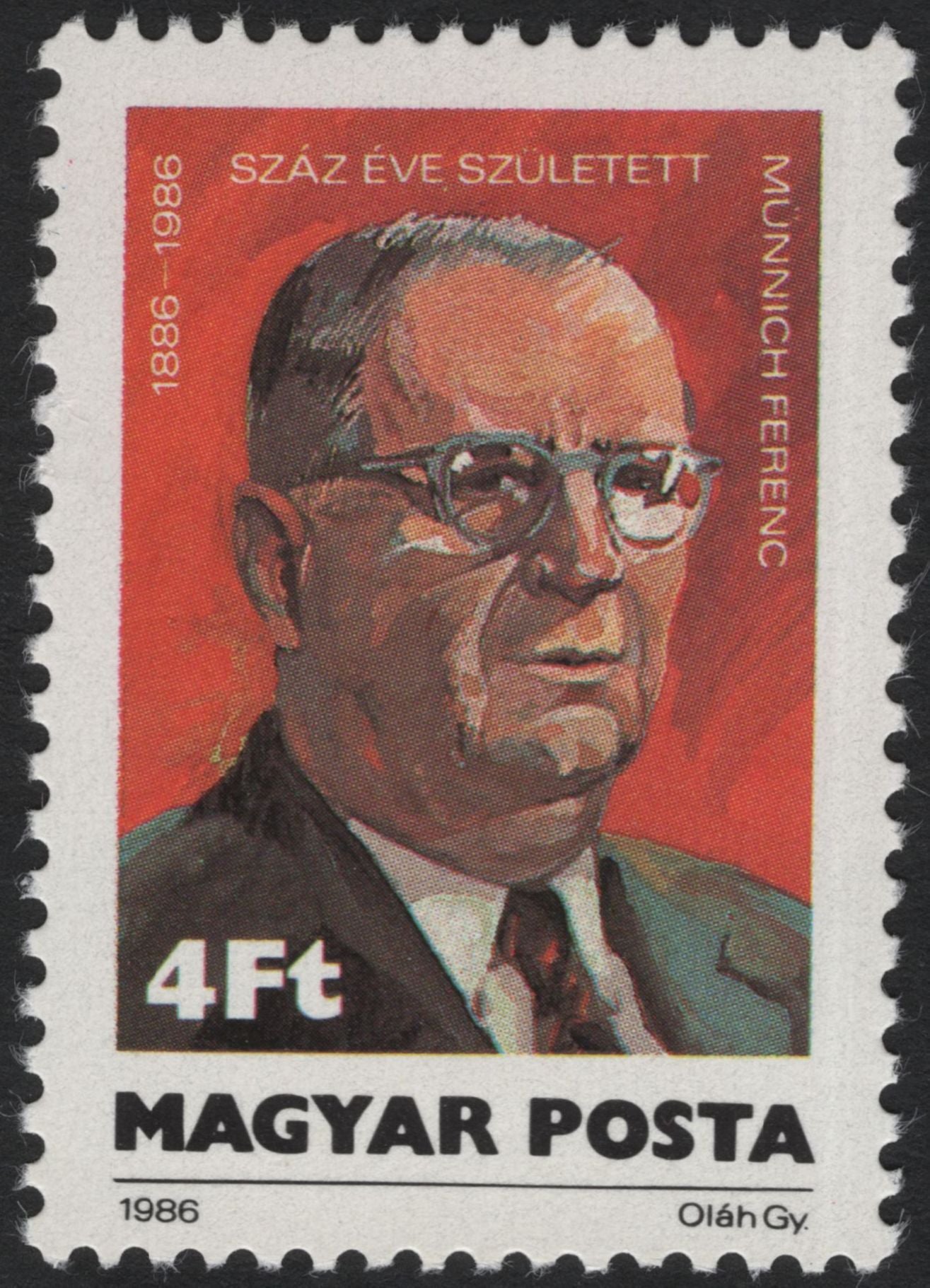SCG5402 - Hungary 1986 – Birth Centenary of József Pogány and Ferenc Münnich