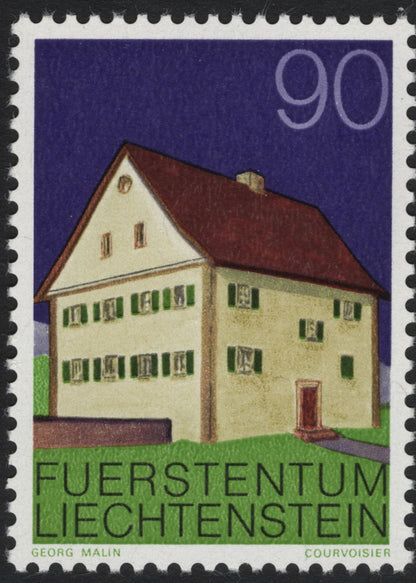 SCG5396 - Liechtenstein 1972 Traditional Houses Definitives (Set of 3)