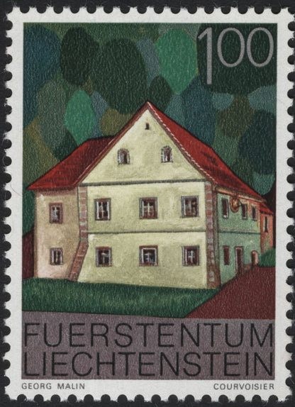 SCG5396 - Liechtenstein 1972 Traditional Houses Definitives (Set of 3)