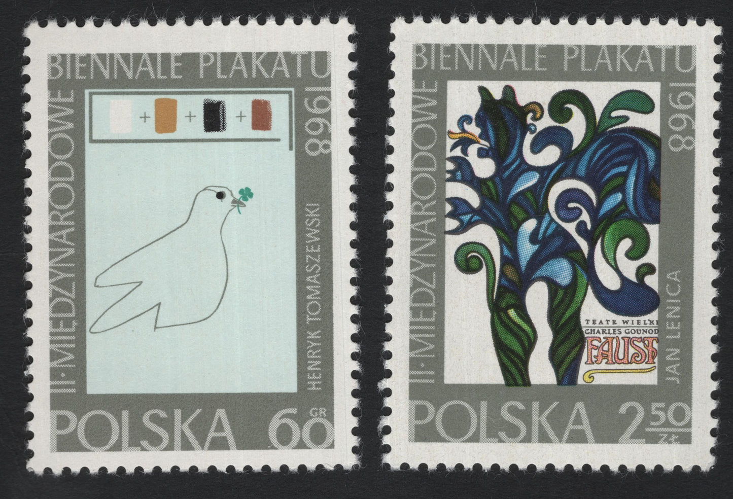 SCG5397 - Poland 1968 – International Poster Biennale Stamps