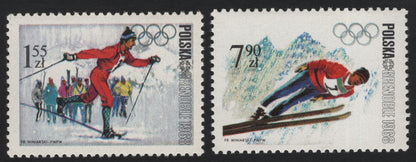 SCG5404 - Poland 1968 Grenoble Winter Olympics Stamps
