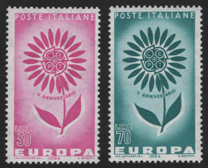 SCG5410 - Italy 1964 Europa CEPT 5th Anniversary – Flower Emblem Issue