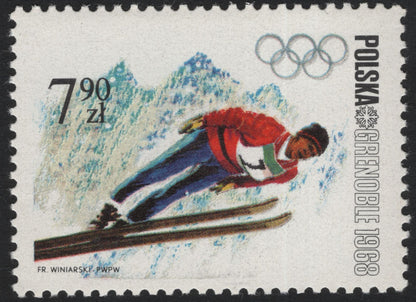 SCG5404 - Poland 1968 Grenoble Winter Olympics Stamps