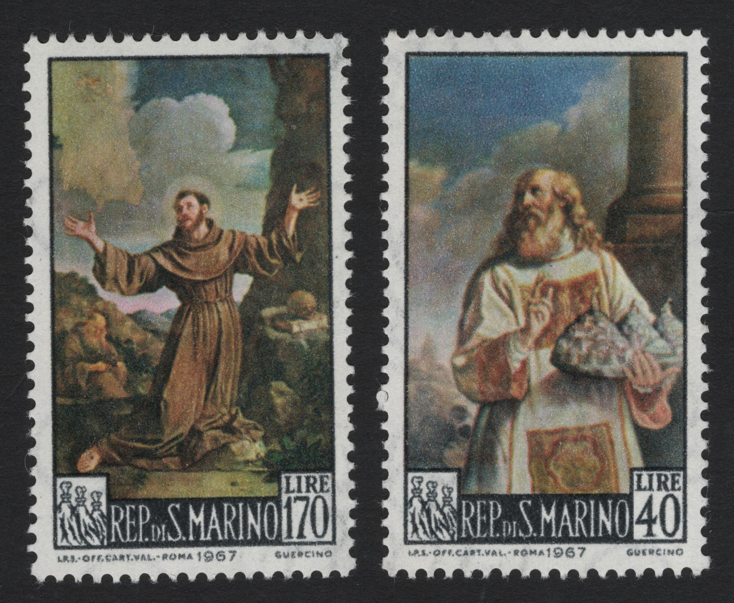 SCG5405 - San Marino 1967 – Religious Paintings by Guercino