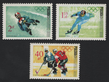SCG5409 - Poland – 1968 Grenoble Winter Olympics Stamps