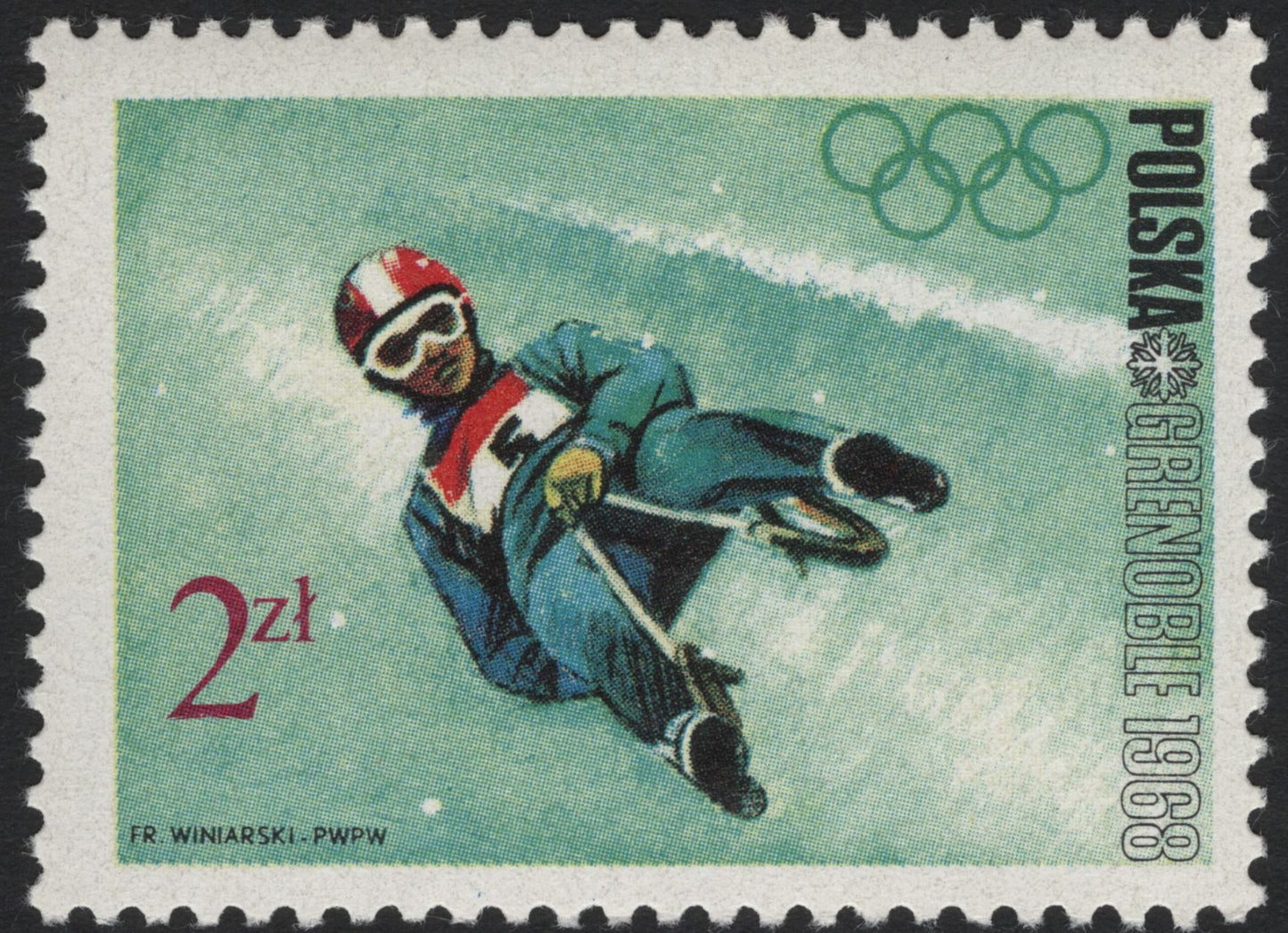 SCG5409 - Poland – 1968 Grenoble Winter Olympics Stamps