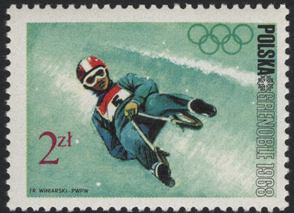 SCG5409 - Poland – 1968 Grenoble Winter Olympics Stamps