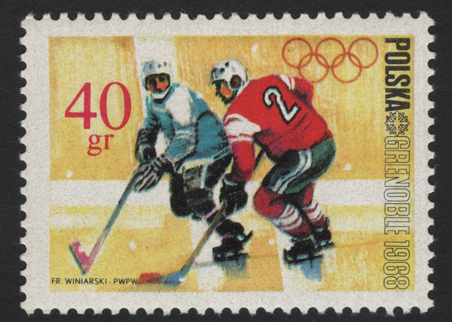 SCG5409 - Poland – 1968 Grenoble Winter Olympics Stamps