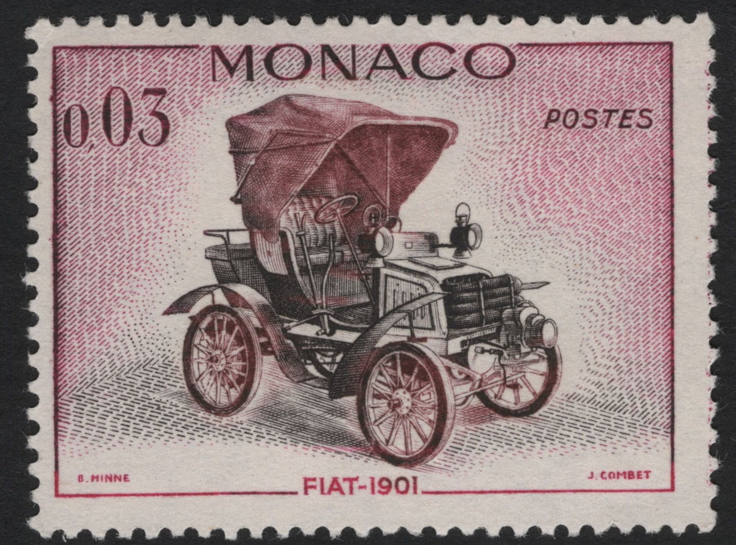 SCG5412 - Monaco 1960s – Vintage Automobiles Series (Peugeot, Fiat & Chevrolet)