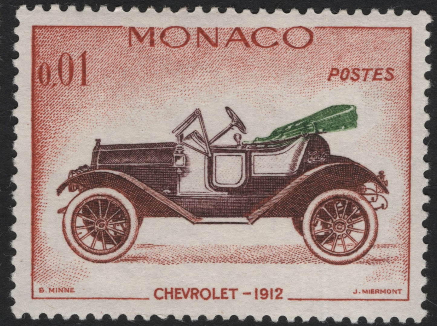 SCG5412 - Monaco 1960s – Vintage Automobiles Series (Peugeot, Fiat & Chevrolet)