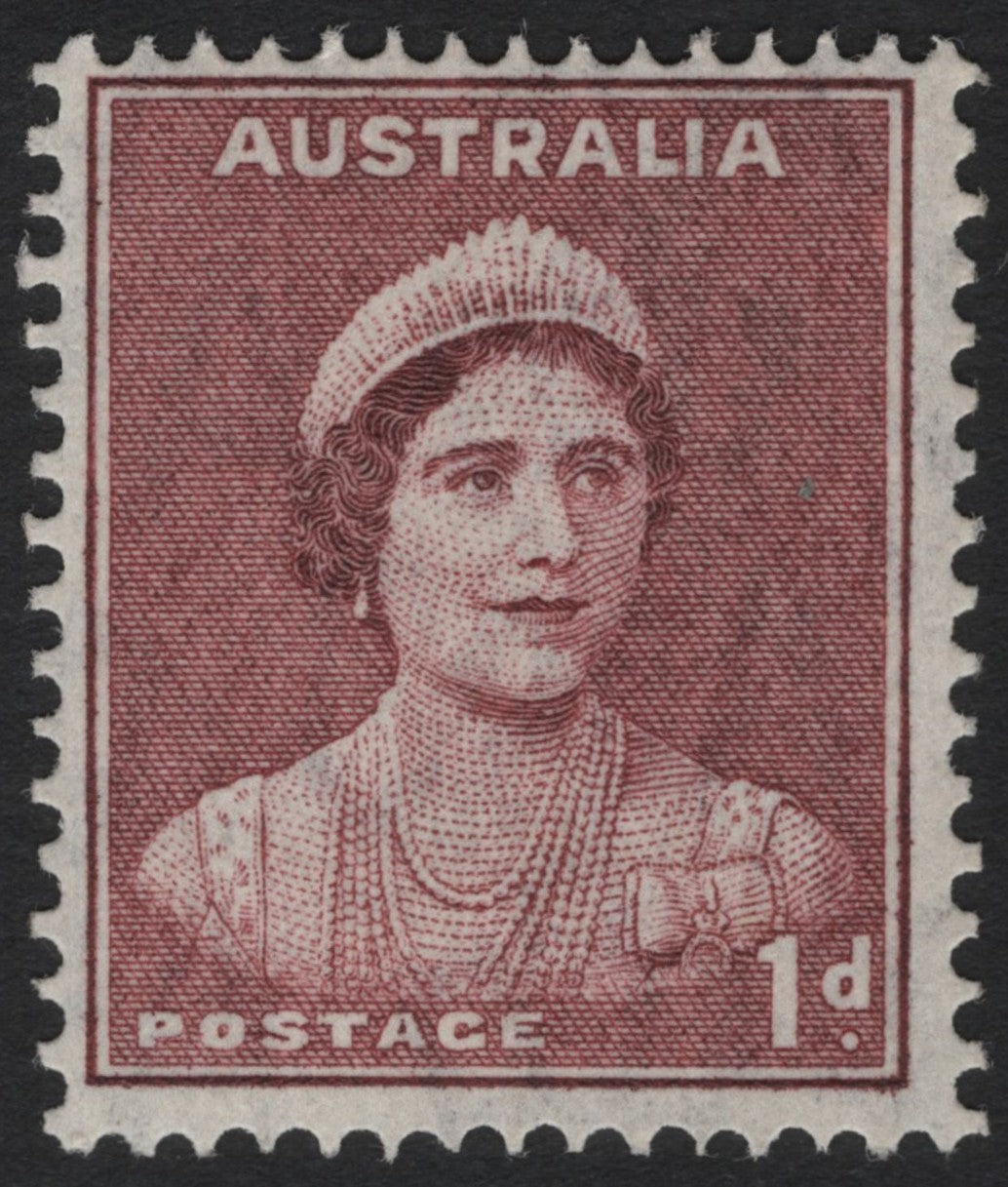 SCG5462 - Australia 1d Queen Elizabeth (Queen Mother) Definitive — 1942