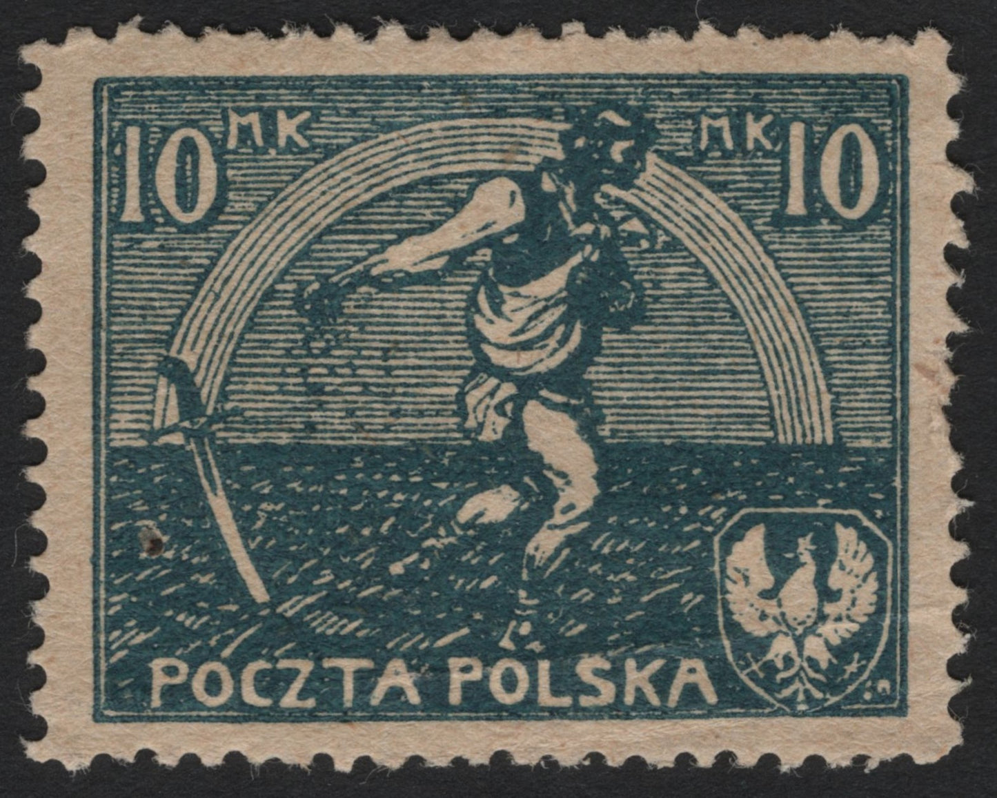 SCG5464 - Poland 1921 “The Sower” 10 Mark Stamp