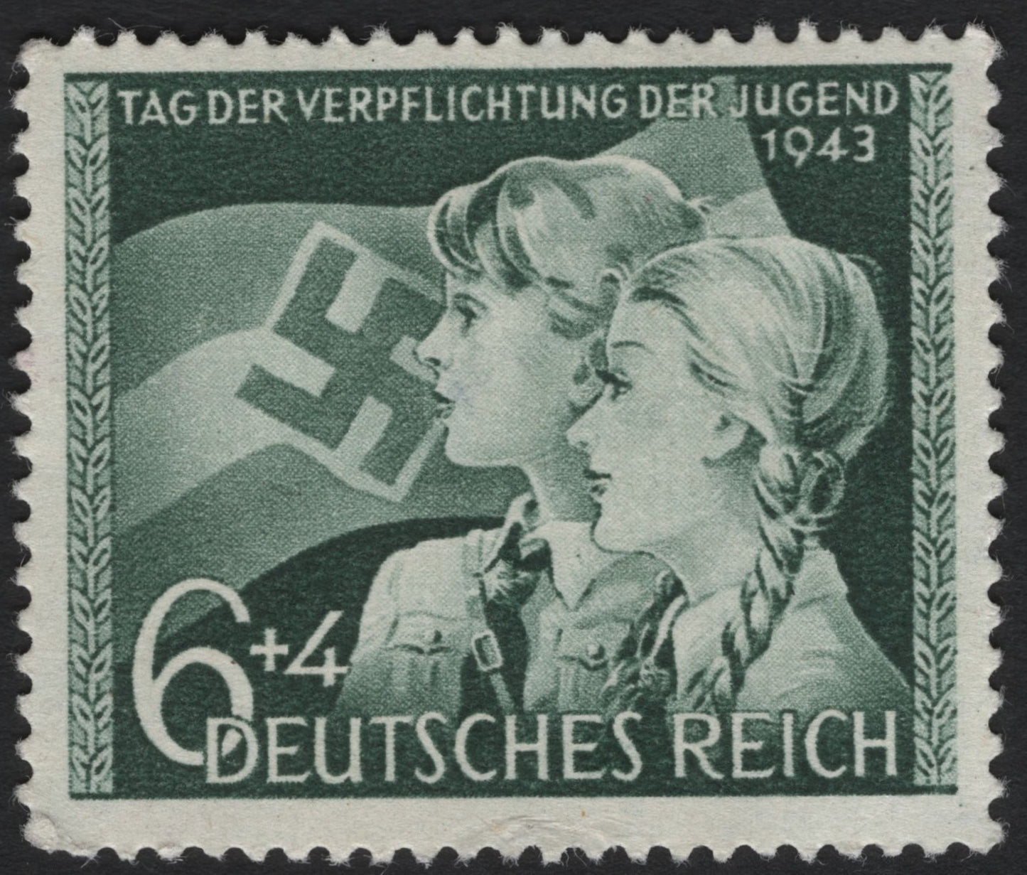SCG5437 - Germany 1943 – Youth Commitment Day Semi-Postal Stamp