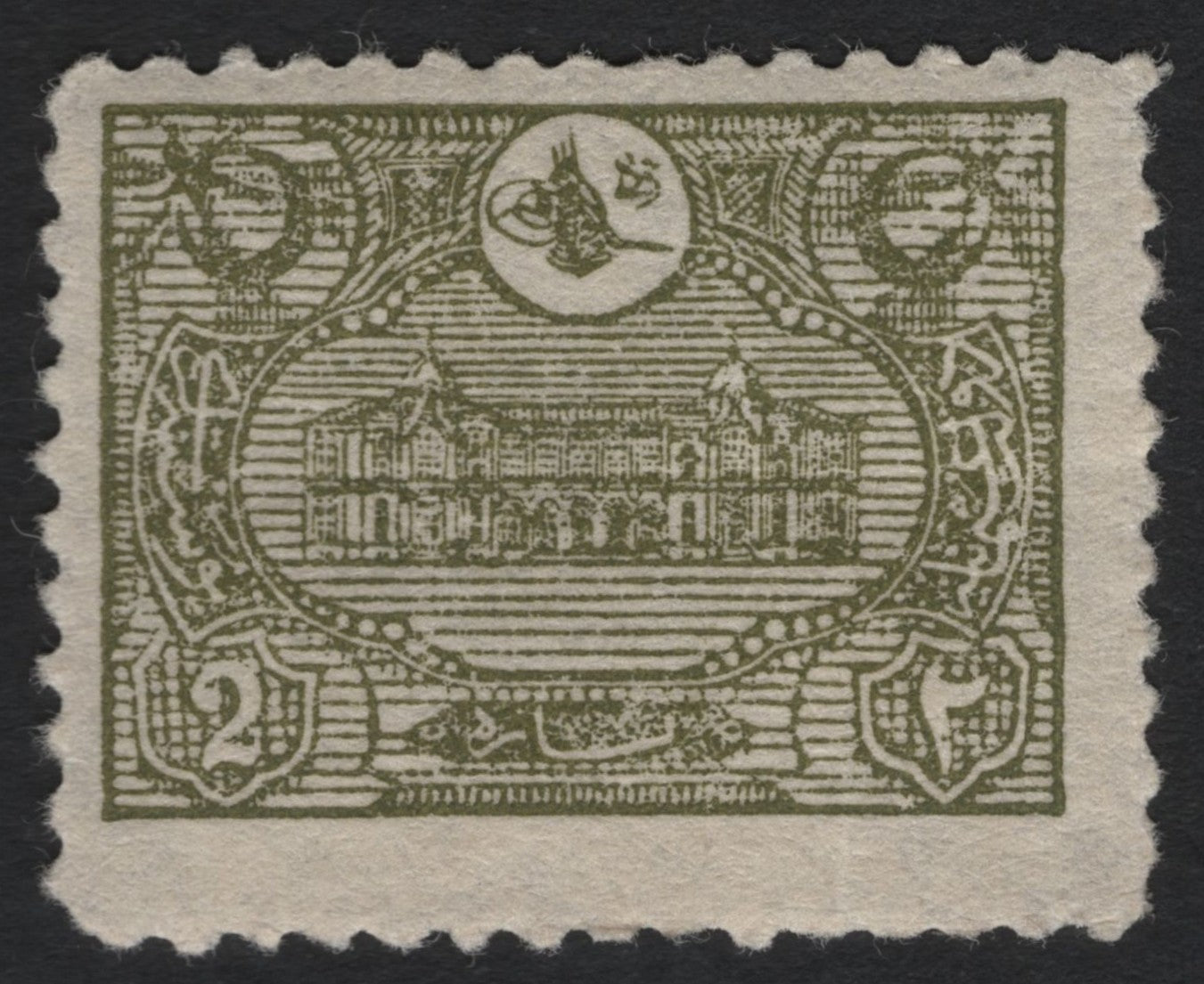 SCG5477 - Ottoman Empire 2 Para Green – Imperial Palace Issue (circa 1913)