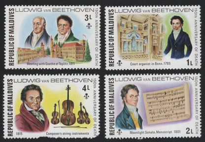 SCG5376 - Maldives – 150th Anniversary of Beethoven’s Death (1977)