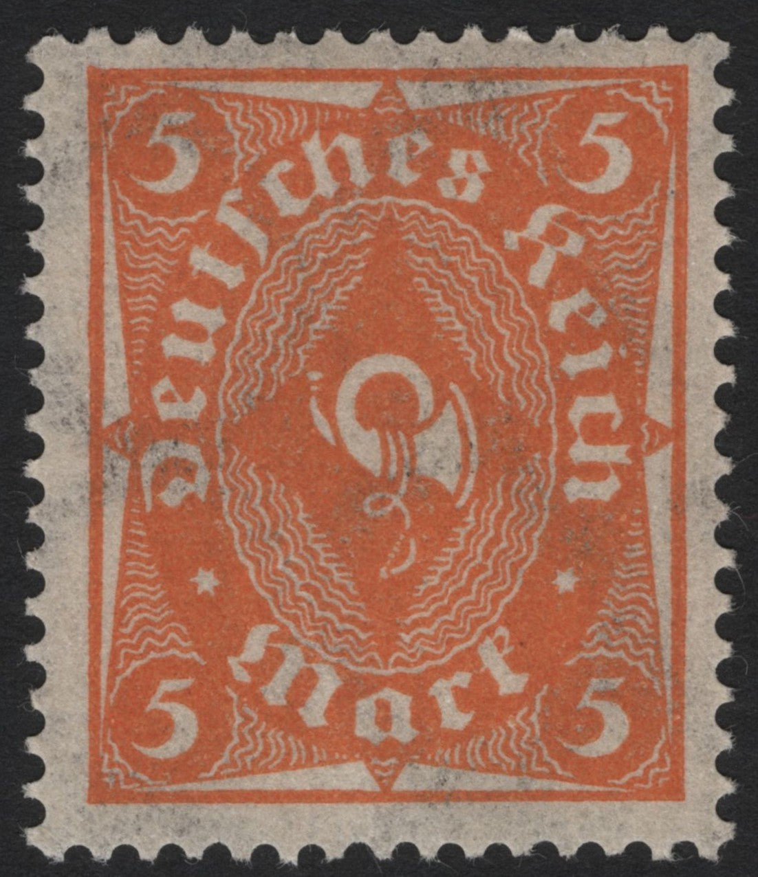 SCG5457 - Germany 1920 – 5 Mark Orange Definitive (Numeral Design)