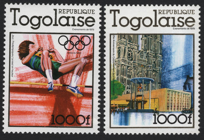 SCG5379 - Togo 1978 Commemorative Stamps – Moscow Olympics & Queen Elizabeth II Coronation Anniversary