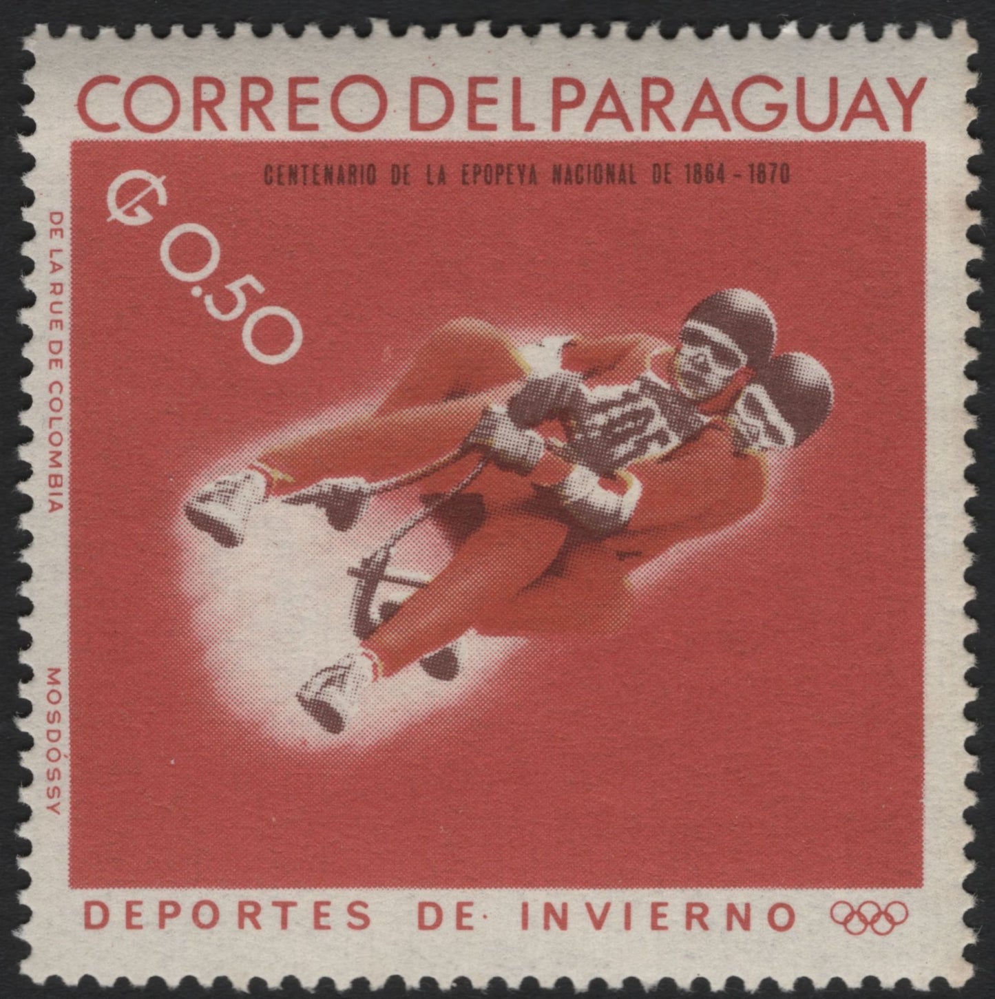 SCG5383 - Paraguay 1968 Winter Olympics (Grenoble) – Sports Series