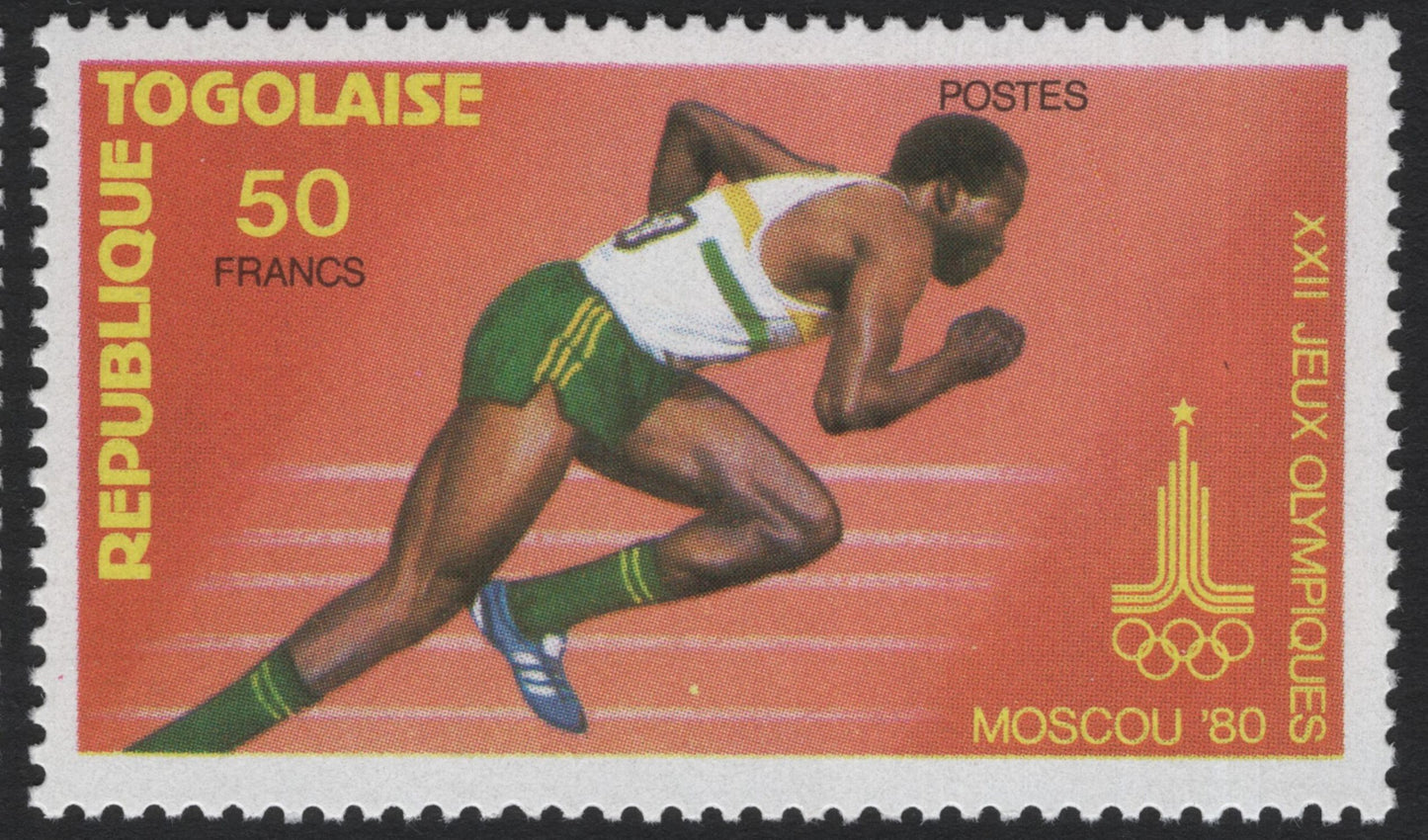 SCG5384 - Togo 1980 Moscow Olympics Sports Issue
