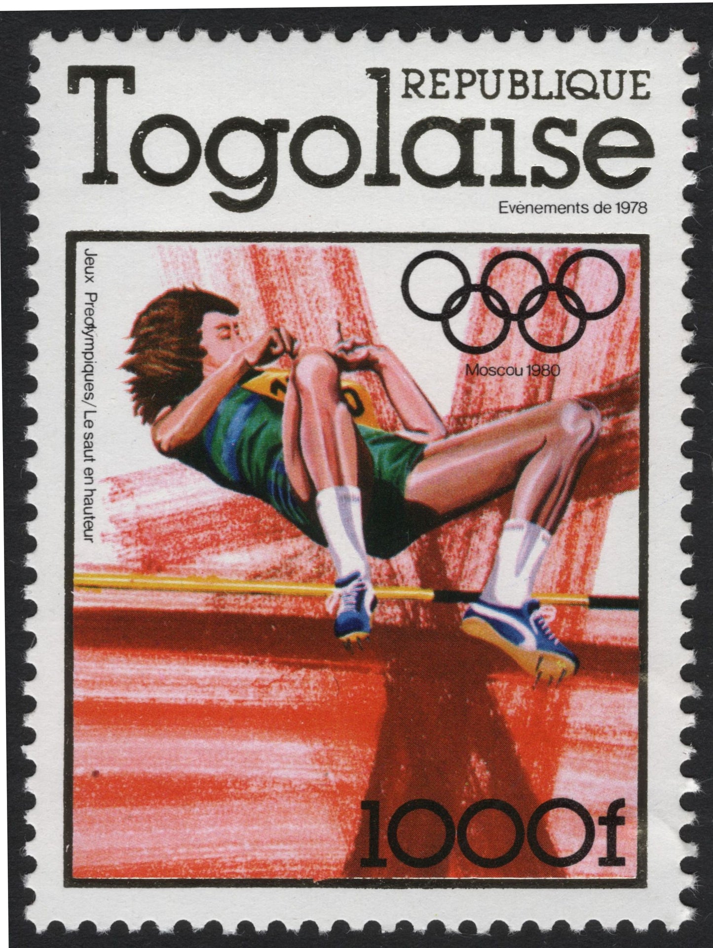 SCG5379 - Togo 1978 Commemorative Stamps – Moscow Olympics & Queen Elizabeth II Coronation Anniversary