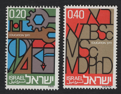 SCG5501 - Israel 1972 “Education” Stamp Pair