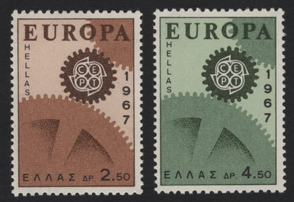 SCG5482 - Greece 1967 Europa CEPT Stamp Set