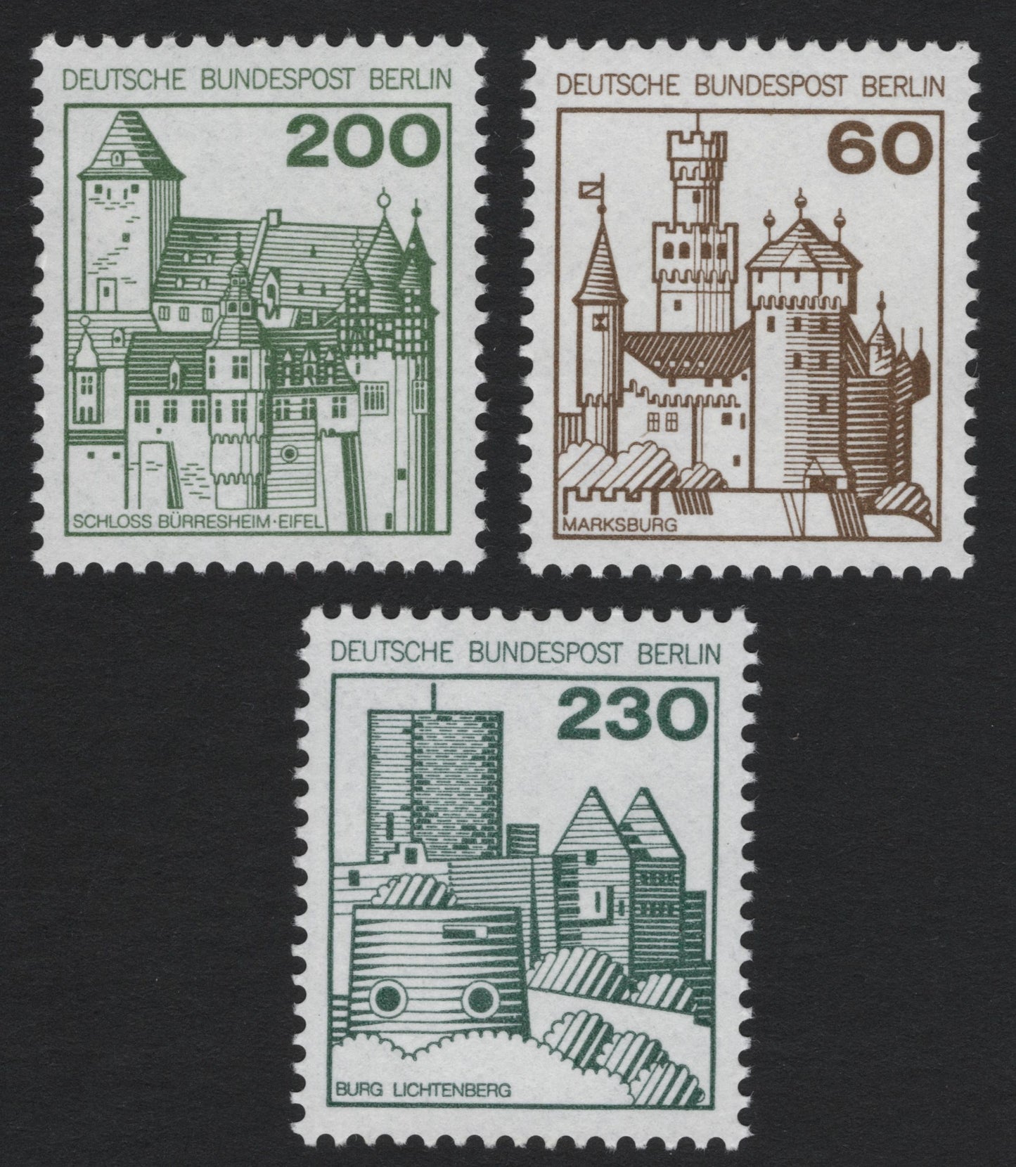 SCG5480 - Germany (Berlin) Castles Definitive Set – 1987-1990