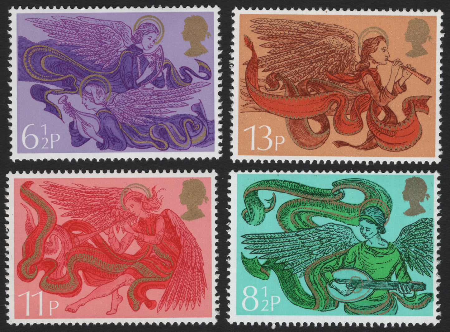 SCG5481 - Great Britain 1970 “Christmas Angels” Stamp Set