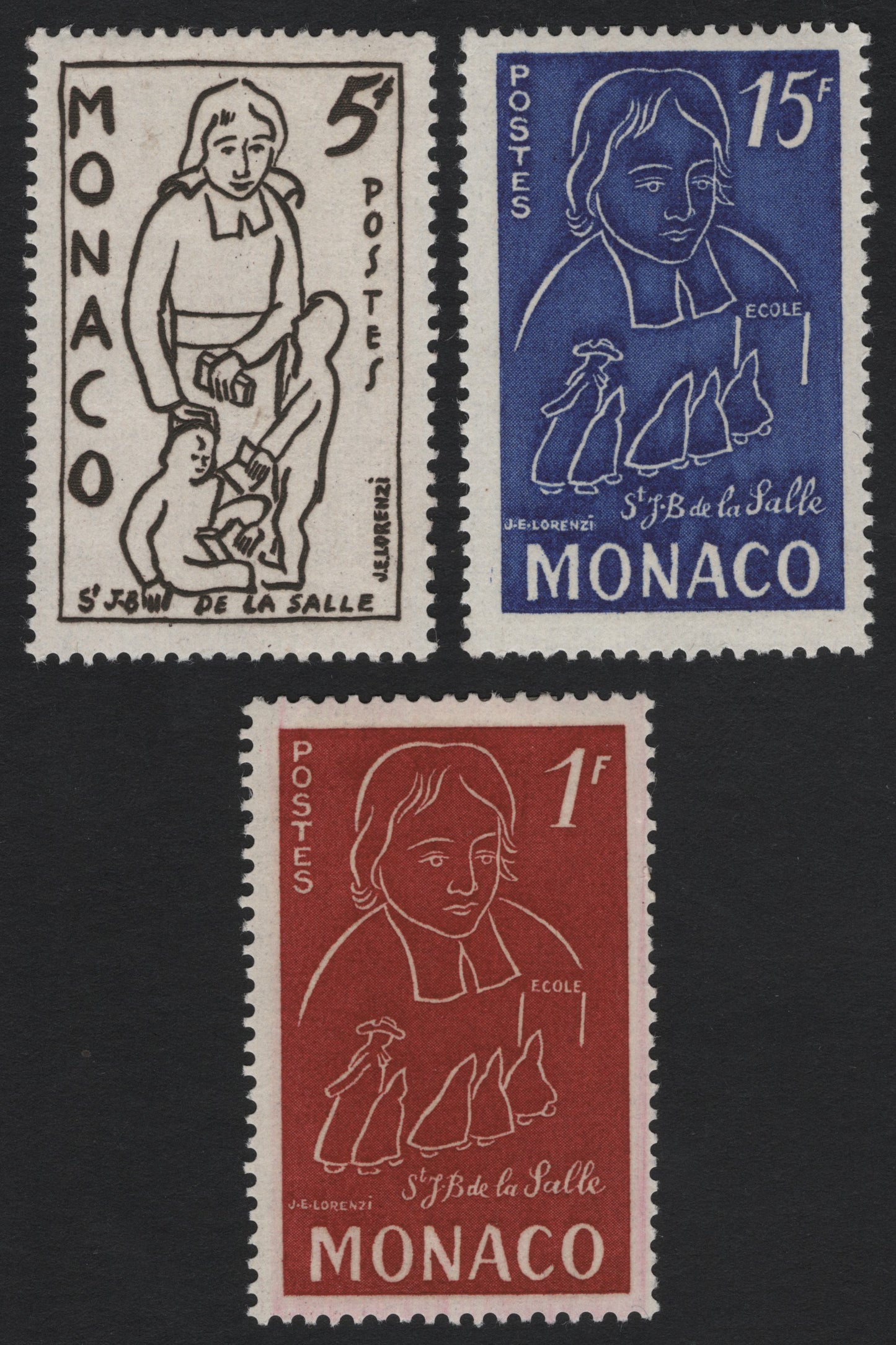SCG5502 - Monaco 1951 – St. Jean-Baptiste de La Salle Commemorative Set