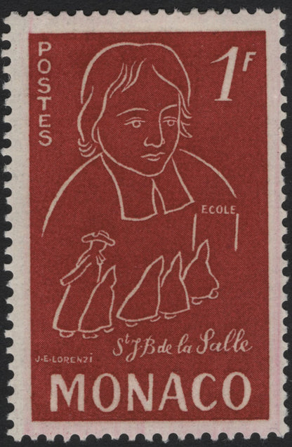 SCG5502 - Monaco 1951 – St. Jean-Baptiste de La Salle Commemorative Set