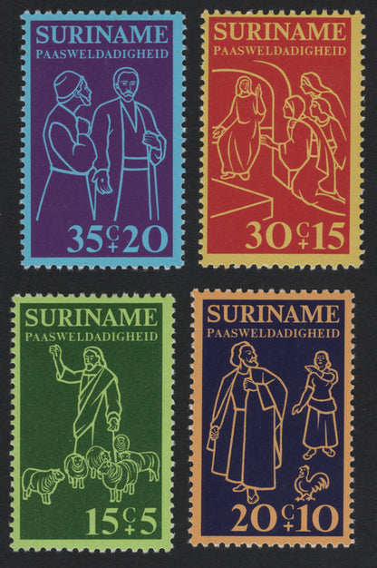 SCG5504 - Suriname Easter Charity Semi-Postal Set – “Paasweldadigheid” (c.1960s)