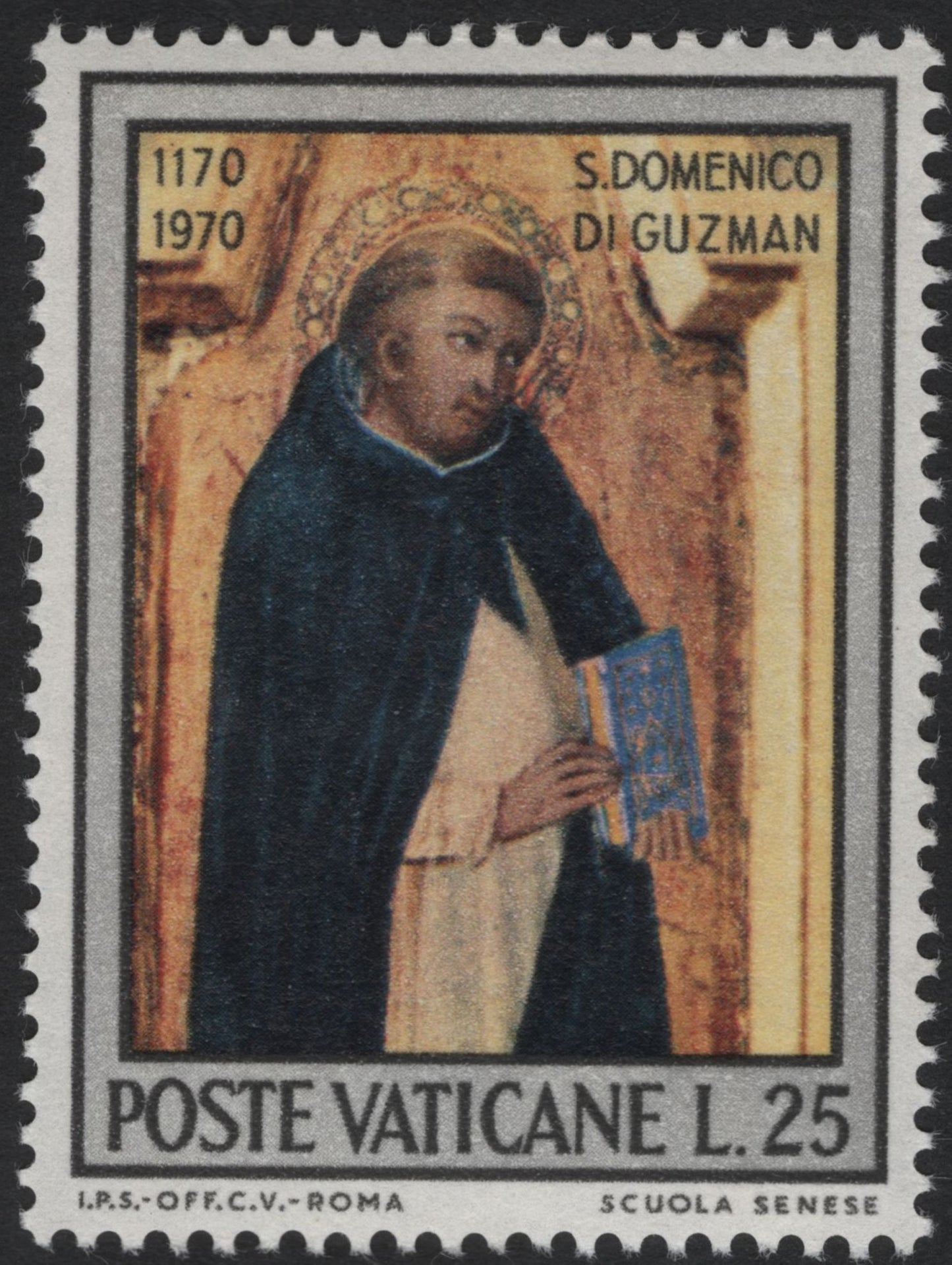 SCG5506 - Vatican City 1970 – Religious Paintings and St. Dominic Commemorative Stamps