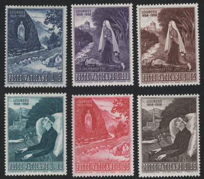SCG5503 - Vatican City 1958 – Lourdes Centenary Commemorative Set