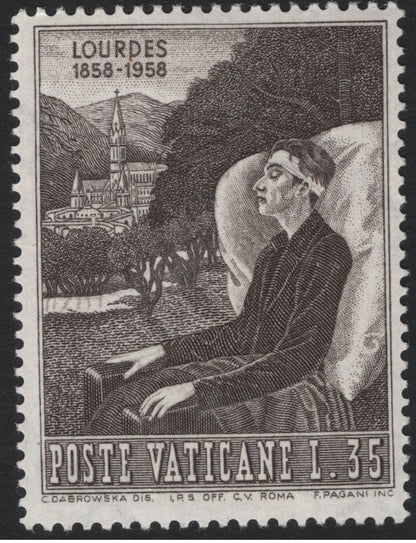 SCG5503 - Vatican City 1958 – Lourdes Centenary Commemorative Set